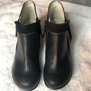 Black ankle booties